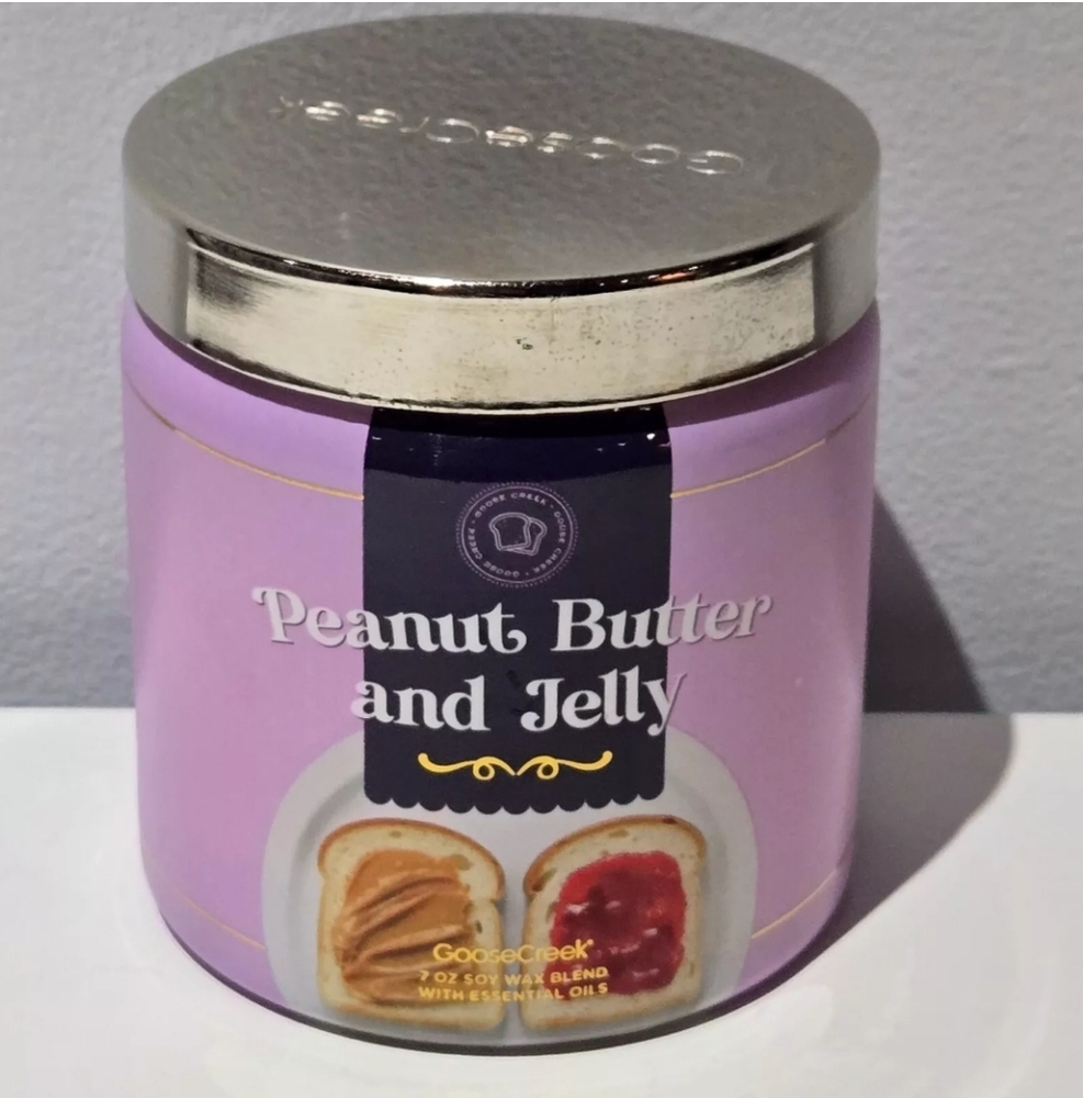 Goose Creek Single Wick Candle Peanut Butter And Jelly Scent 7oz Made In USA NEW